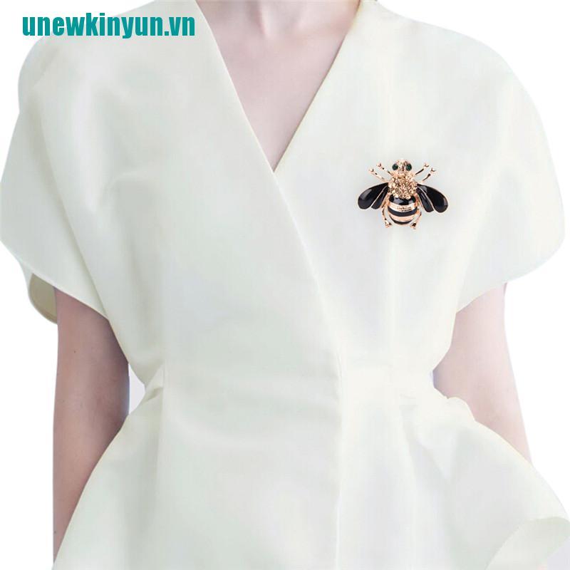 Y●Ghim Cài Áo Hình Con Ong Đính Đá Nhân Tạo Thời Trang Cho Nữ