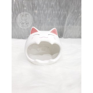 Nhà ngủ sứ mèo xinh cho hamster