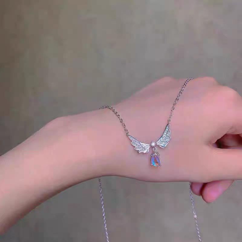 Vòng cổ Mặt Hình Cánh Thiên Thần Đính Đá Thời Trang Cho Nữ