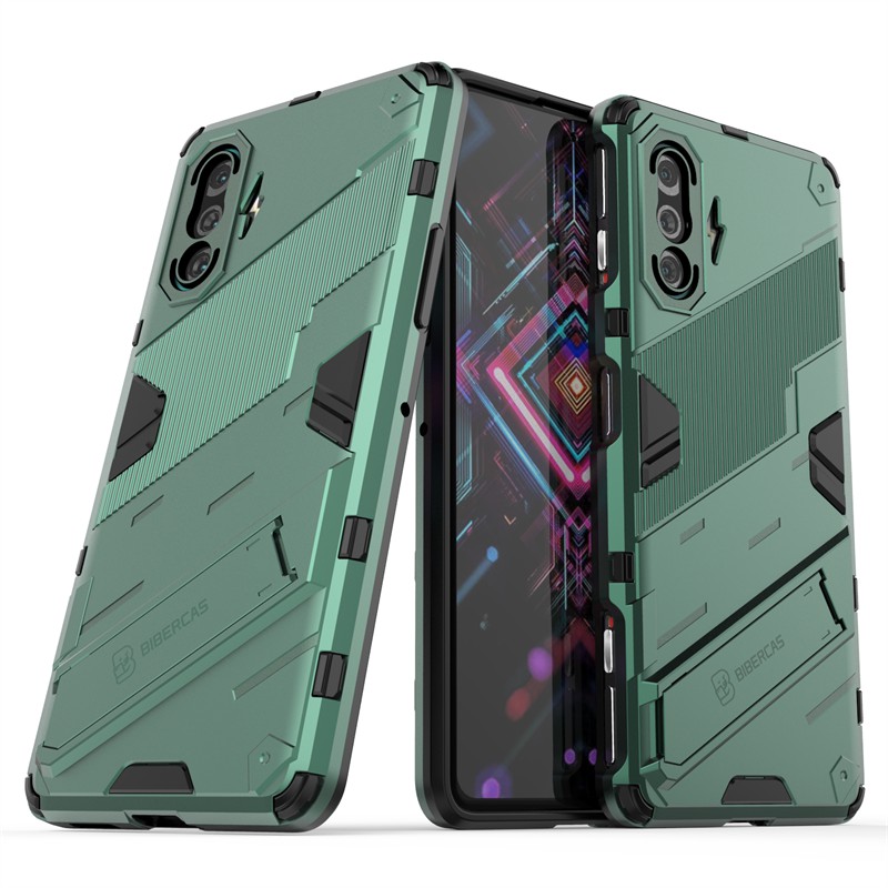 Xiaomi Redmi K40 Gaming Phone Case Xiaomi Redmi K40 K30 Pro Casing Punk Kickstand Back Armor Hard Cover