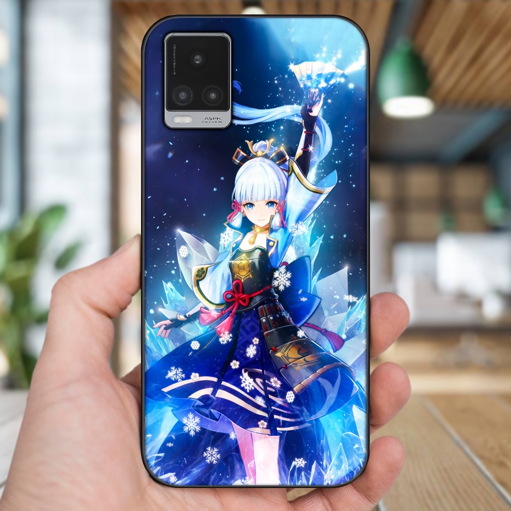 Ốp lưng Vivo V20 viền đen in hình Ayaka Genshin Impact
