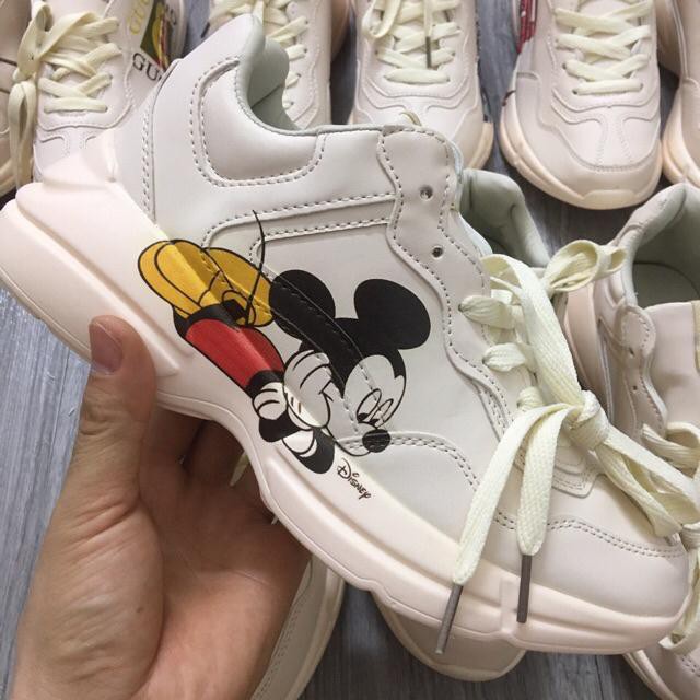 [FullBox &amp;Bill] Giầy thể thao chunky micky mầu kem 36-40.