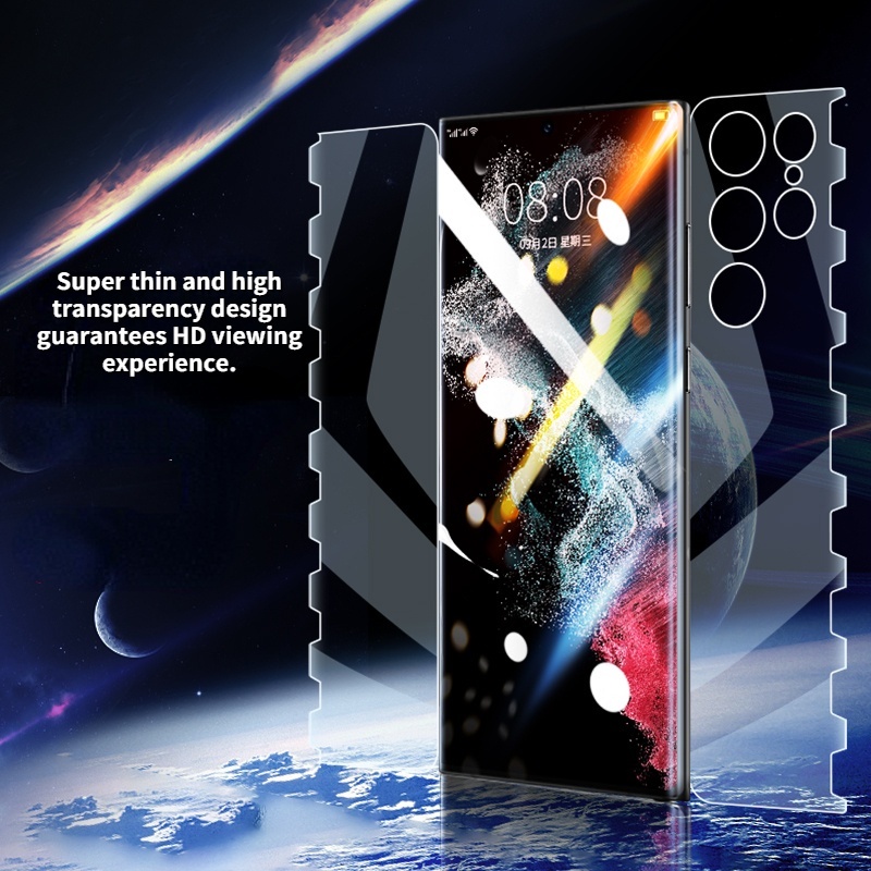 Miếng Dán Hydrogel Bảo Vệ Toàn Màn Hình Chống Trầy Xước Cho Samsung Galaxy S22 / S22Plus / Ultra / HD S22