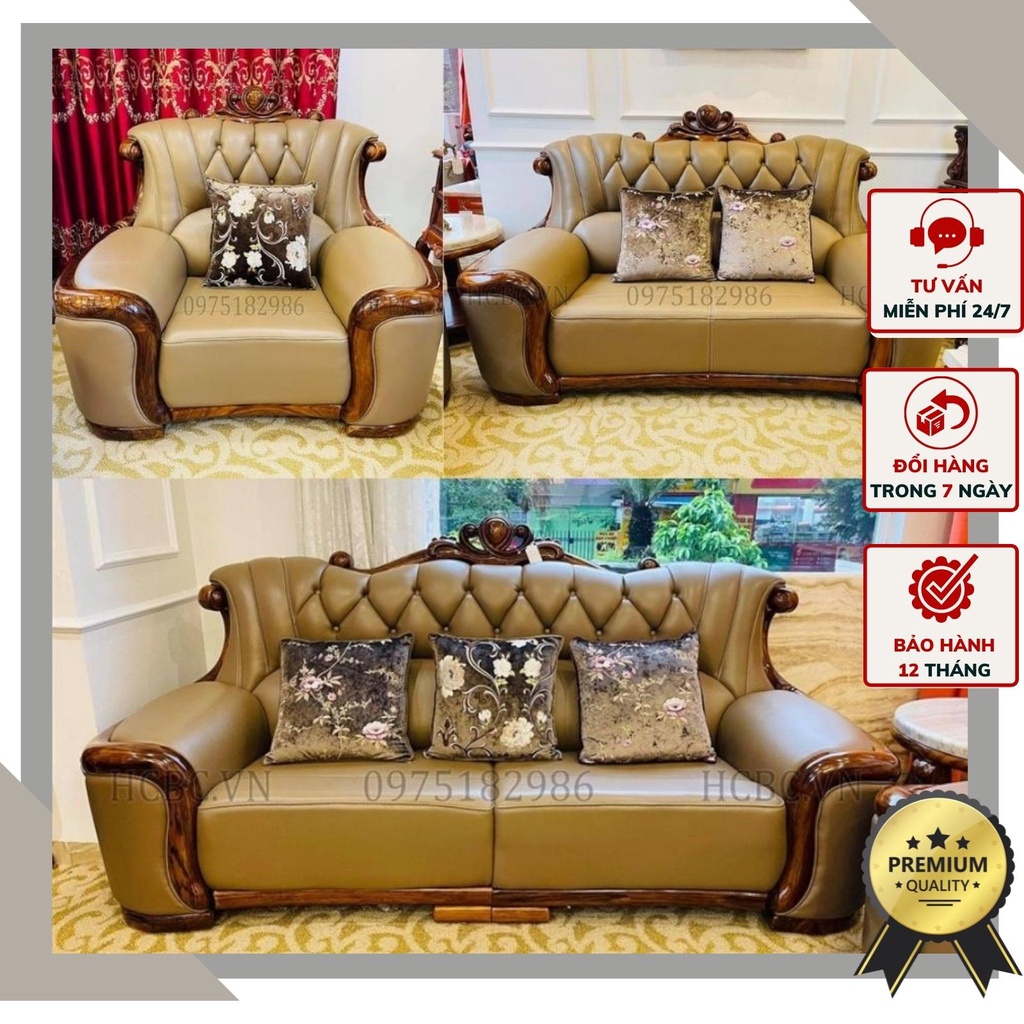 Bộ SOFA mang phong cách Tân Cổ Điển đậm chất Châu Âu SOFA-G1-8805-MS kiến tạo không gian quý tộc cho phòng khách nhà bạn