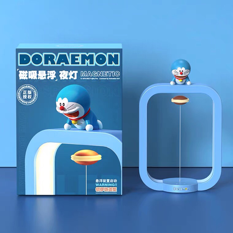 Đèn treo từ tính cảm ứng Doraemon chất liệu PVC độc đáo làm đèn ngủ,đèn bàn, quà tặng bạn bè người thân-Ráp