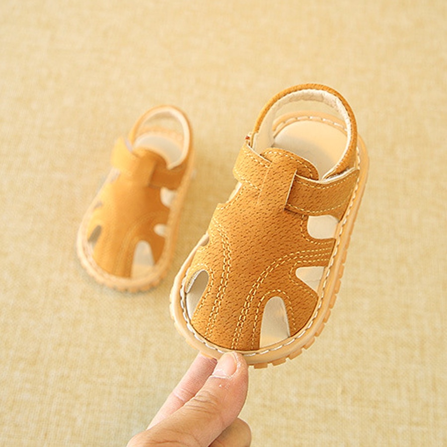 Dép sandal tập đi cho bé gái bé trai phát tiếng kêu chit chit đế mềm chống trơn trượt  [DTD02]