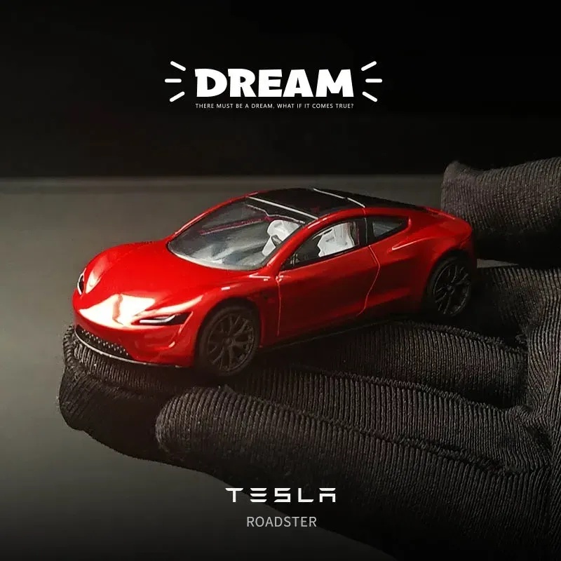 Mô Hình Xe Hơi tesla roadster/ model 3 Tỉ Lệ 1:64