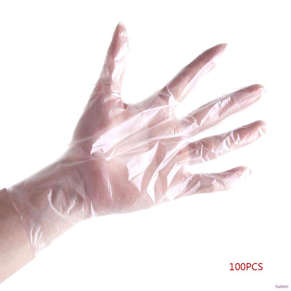 Set 100 Găng Tay Nhựa Pe Dùng Một Lần Đa Năng Cho Nhà Bếp