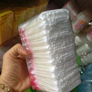 bịch bông tăm ngoáy tai 12 gói nhỏ