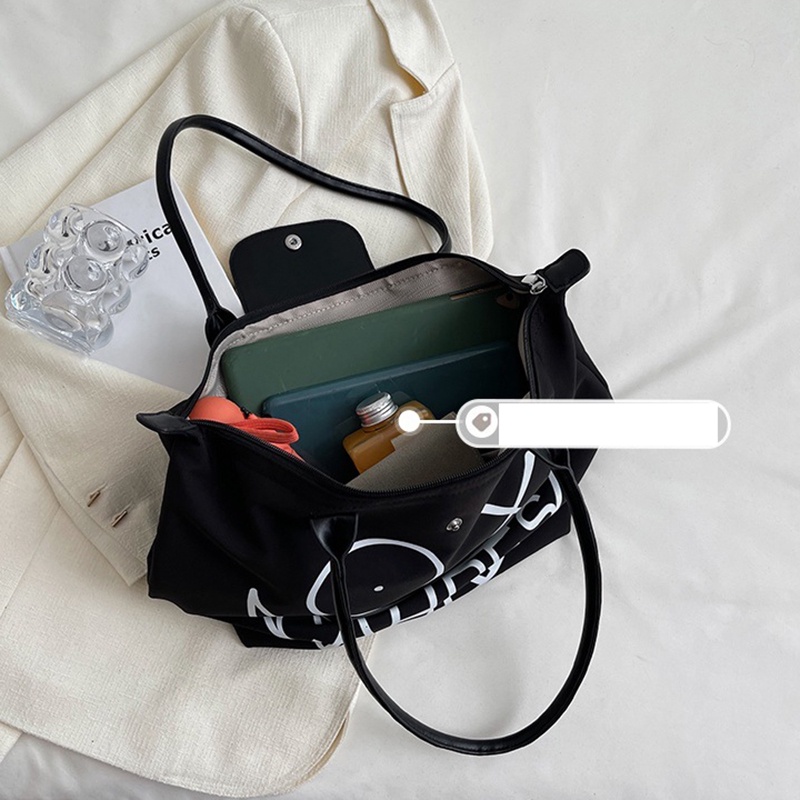 IELGY Túi Đeo Vai In Họa Tiết Hoạt Hình Phong Cách Hàn Quốc Cho Nữ