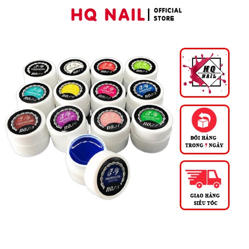 Gel vẽ 12 màu đậm đặc siêu mướt dành cho những thợ nail đam mê vẽ vời