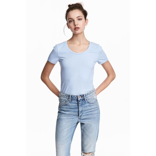 Áo thun trơn cổ tròn H&M