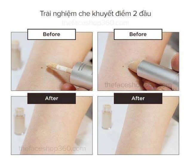 Che khuyết điểm Concealer 2 đầu TFS