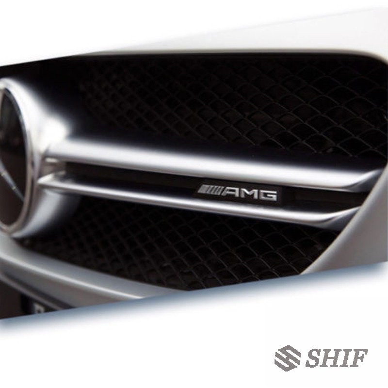 Phụ kiện logo 3D bằng kim loại dán trang trí cho đầu xe mercedes-benz