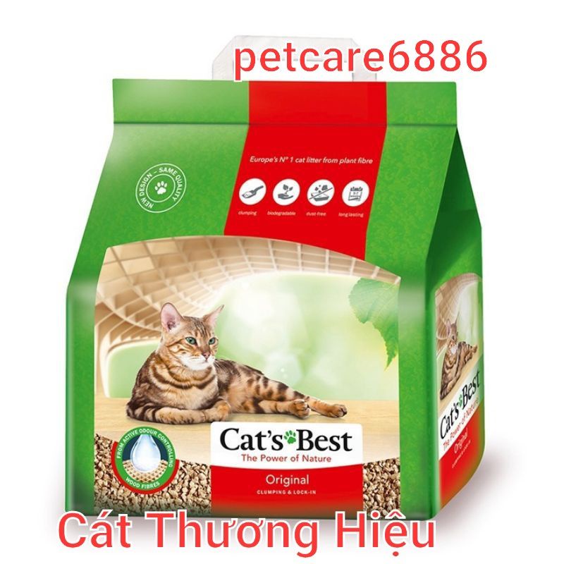 Cát vệ sinh cao cấp hữu cơ 10 lít khử khuẩn khử trùng 0riginal Cat's Best