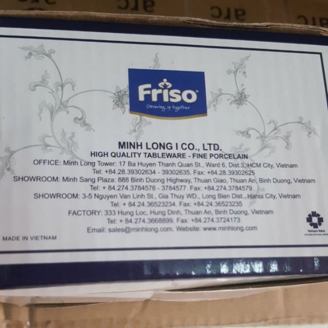 Chén sứ ăn cơm của hãng Minh Long hàng quà tặng fiso