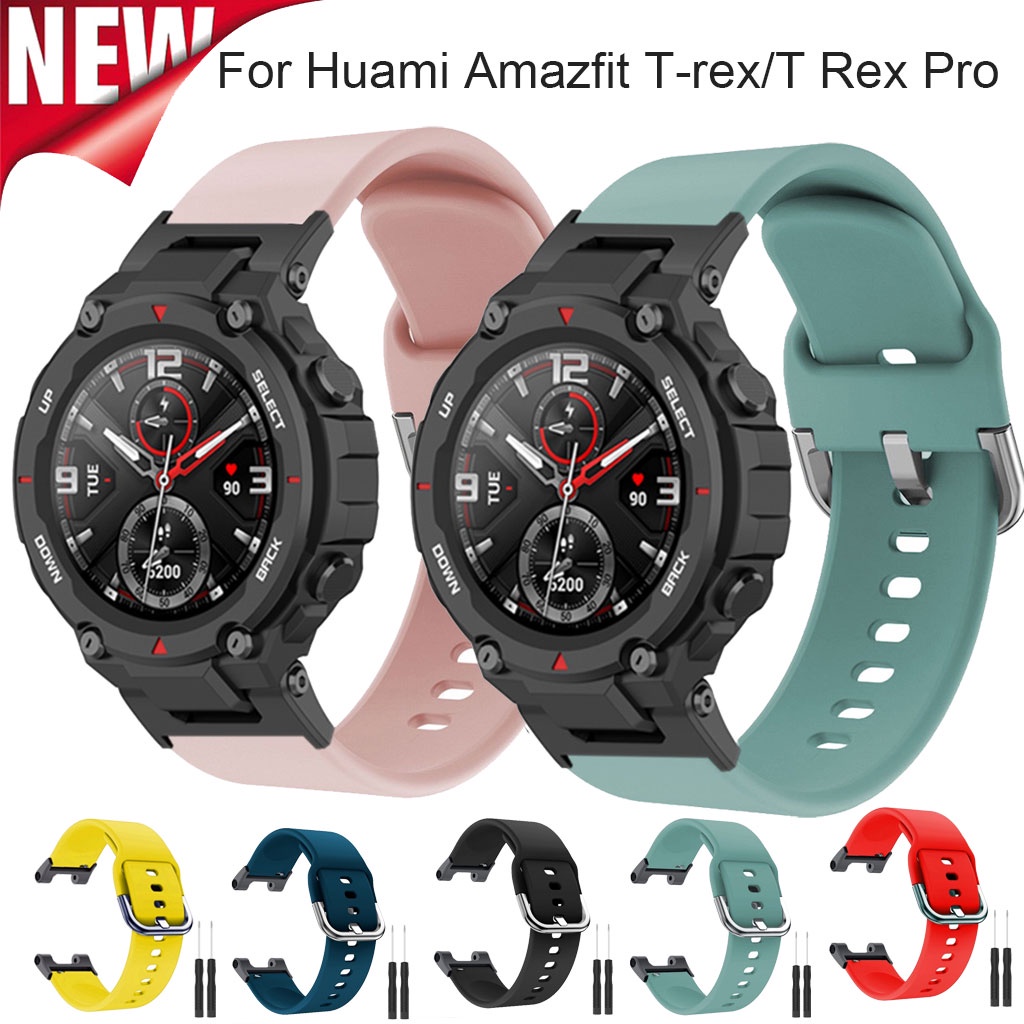Dây Đeo Silicone Thay Thế Cho Đồng Hồ Thông Minh Xiaomi Huami Amazfit T Rex Pro