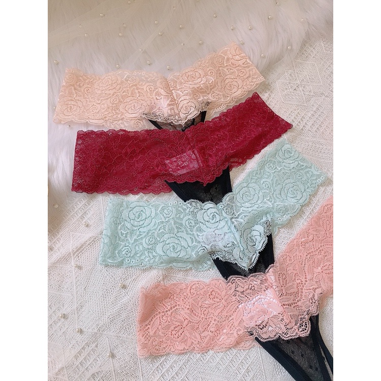 CK119 - Quần lót ren nữ gợi cảm -quần chíp chữ T-KELLYWANG