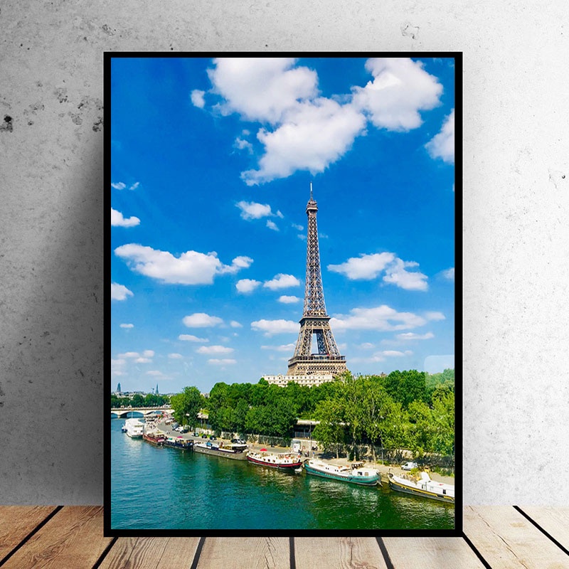 Tranh Dán Tường Hình Tháp Eiffel Paris