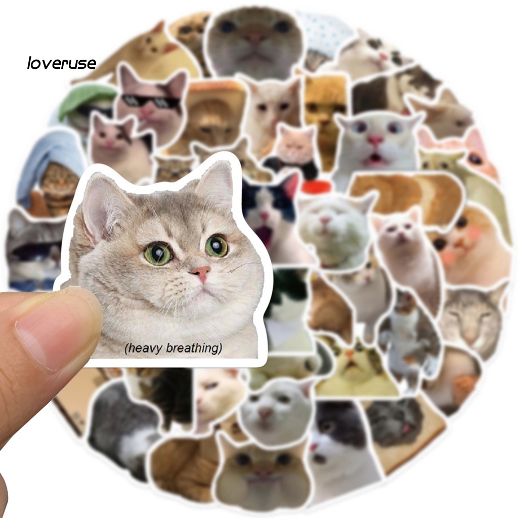 Set 50 Sticker Dán Laptop Hình Bình Nước Hoạt Hình