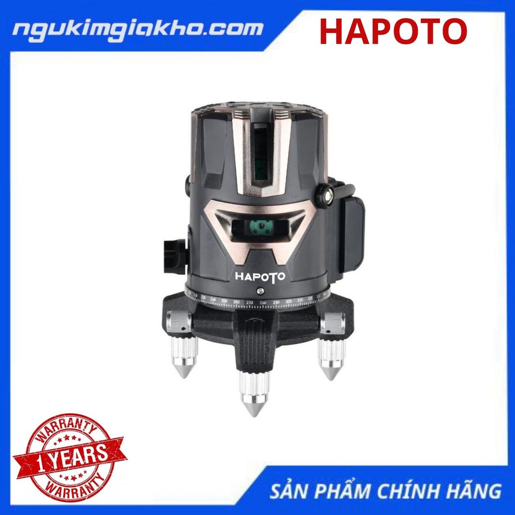 [SIÊU SÁNG] Máy Cân Mực Bắn Cốt Laser HAPOTO, Máy Cân Bằng Laser - HPT 1688, Laser 5 Tia Xanh