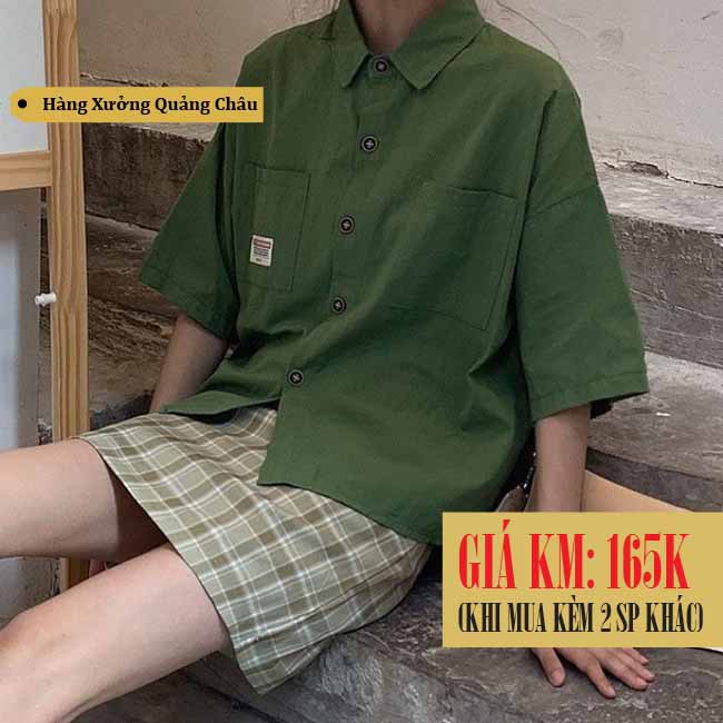 [SẴN] Áo sơ mi nữ tay lỡ Ulzzang Quảng Châu ASM83