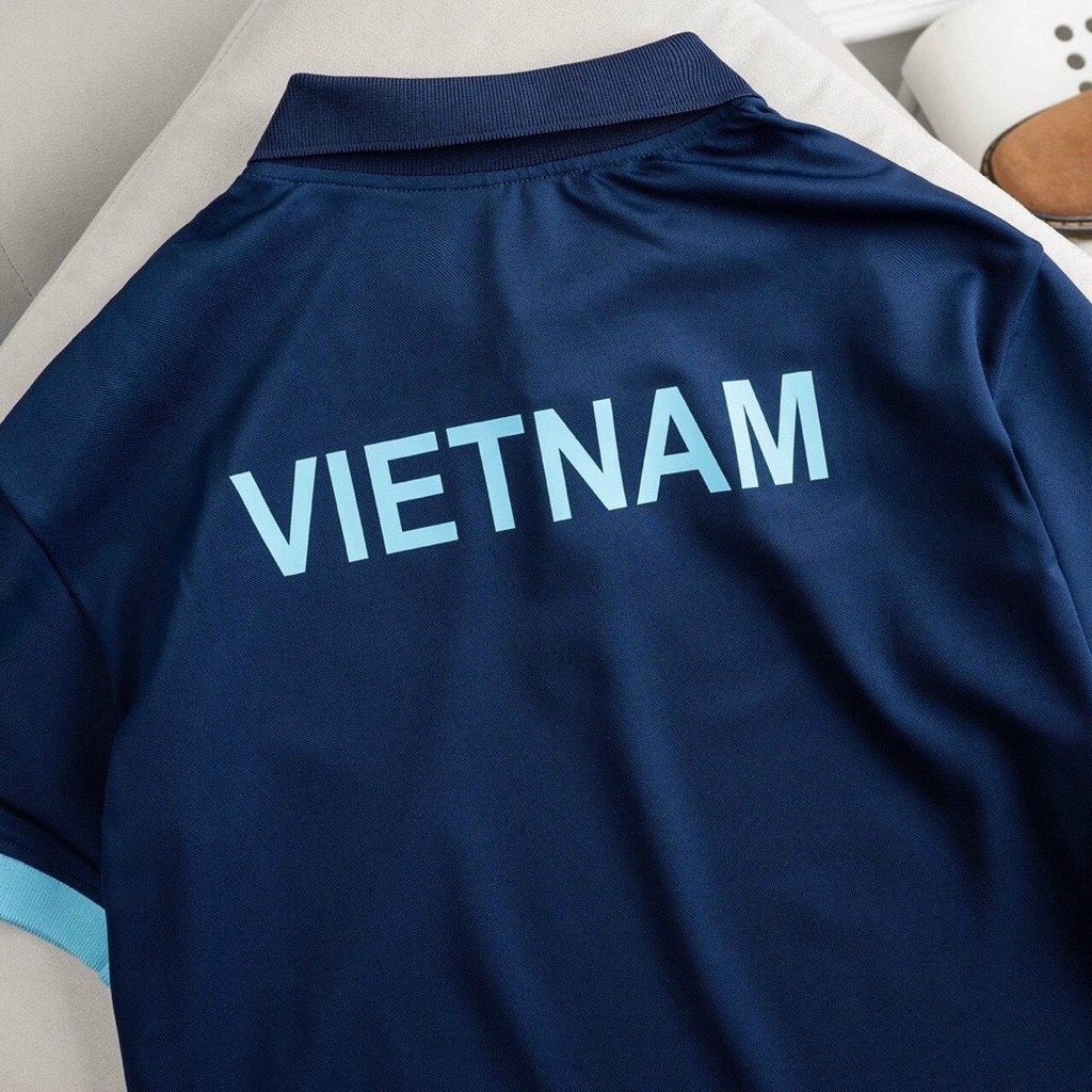 Áo polo thể thao di chuyển áo di chuyển đội tuyển Việt Nam cao cấp-aobongda999