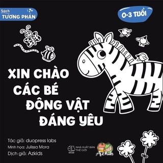 Sách thiếu nhi - Tương phản kích thích thị giác - Dành Cho Trẻ Từ 0-3 Tuổi (Bộ 4 Cuốn)