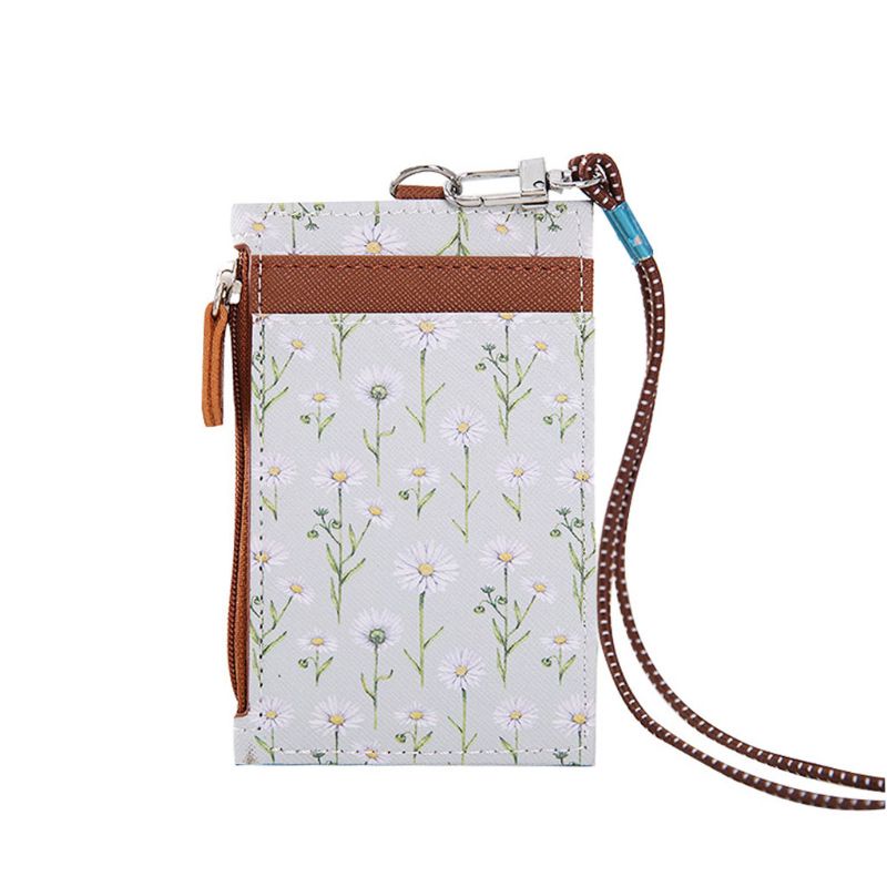 Ví Da Đựng Thẻ Tín Dụng / Tiền Xu Có Dây Đeo Tiện Lợi