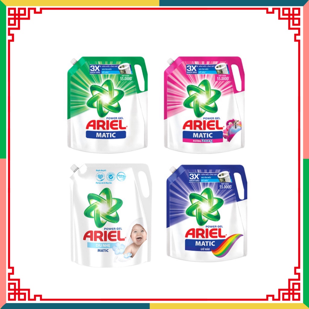 Combo 2 túi nước giặt Ariel Matic 2.1kg - 2.3kg ( Đại lý Ngọc Toản)