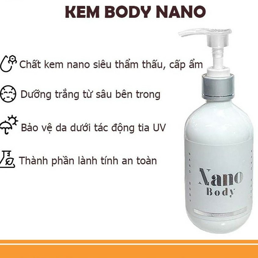 KEM BODY NANO♥️HÀNG CAO CẤP ♥️KEM BODY HUYỀN PHI DƯỠNG TRẮNG DA