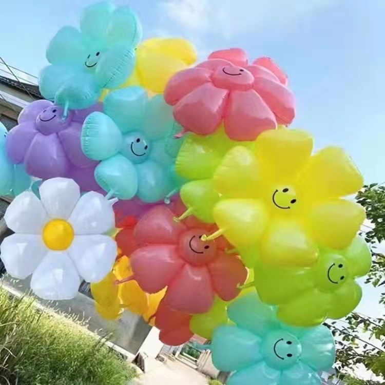 Bóng Bay Hình Hoa Cúc Các Màu 111cm Trang Trí Sinh Nhật Sự Kiện HC01