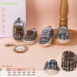 Uala Rogo - Giày tập đi đế cao su non siêu đẹp cho bé UR5417