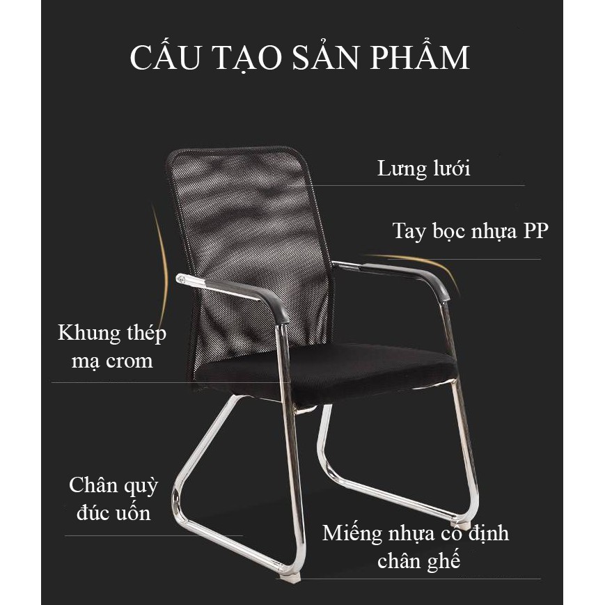 Ghế quỳ văn phòng CQ001 - Ghế phòng họp giá rẻ