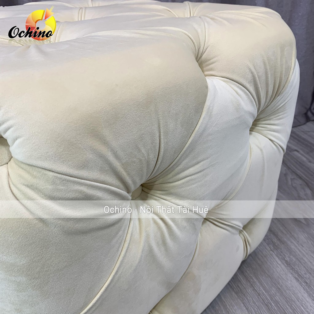 Đôn Vuông sofa Phòng khách Nhún cổ điển cao cấp rộng 50 và cao 40 ( Đủ Màu)