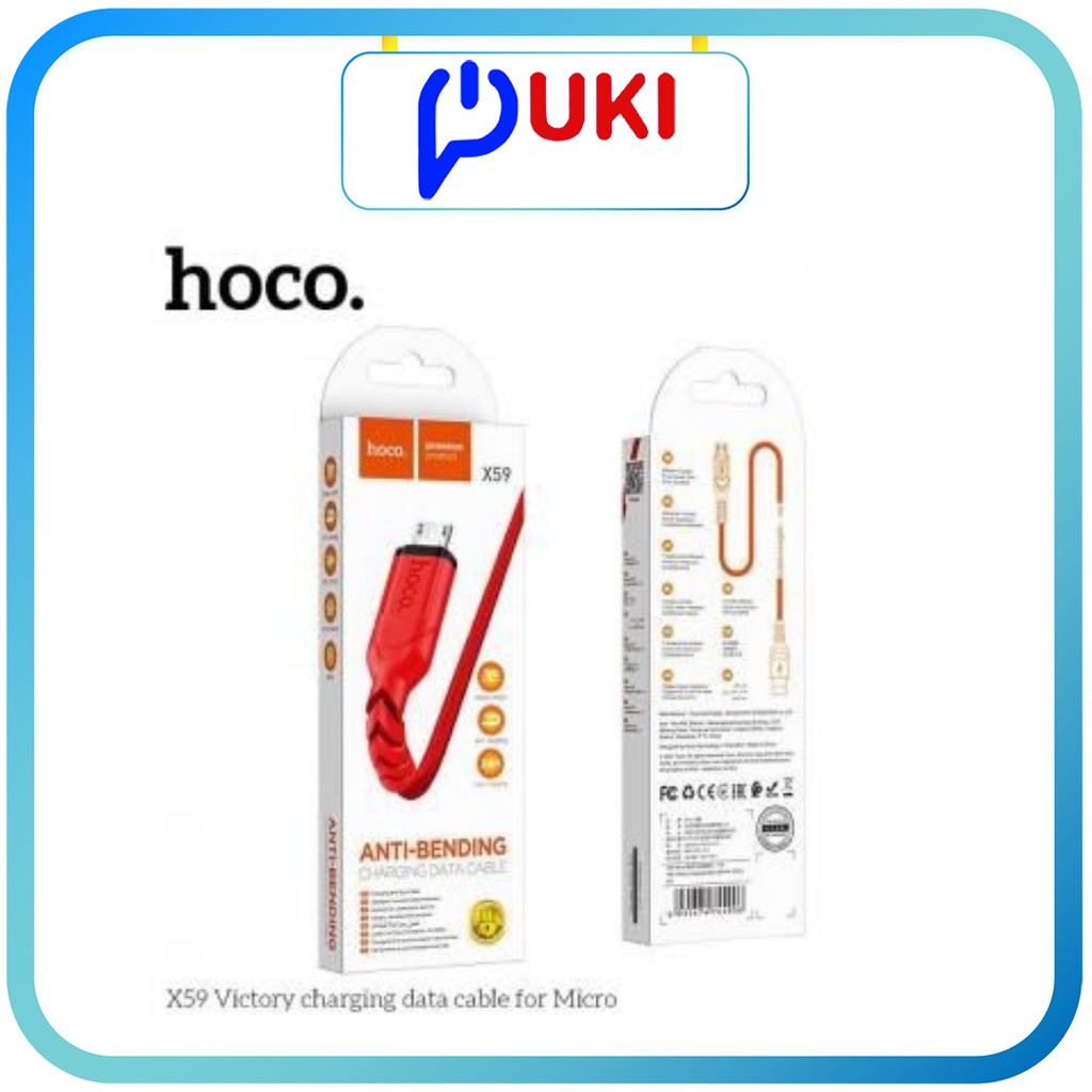 Mua dây sạc iphone/android/typec zin 7/7plus/8/10 plus chính hãng Hoco X59