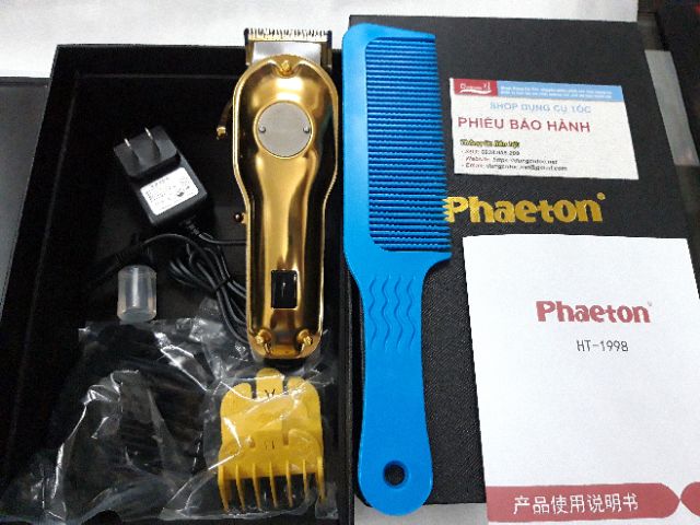 Tông Đơ Cắt Tóc Phaeton HT-1998 Hàng Chính Hãng Cho Thợ Barber.(Ảnh thật)