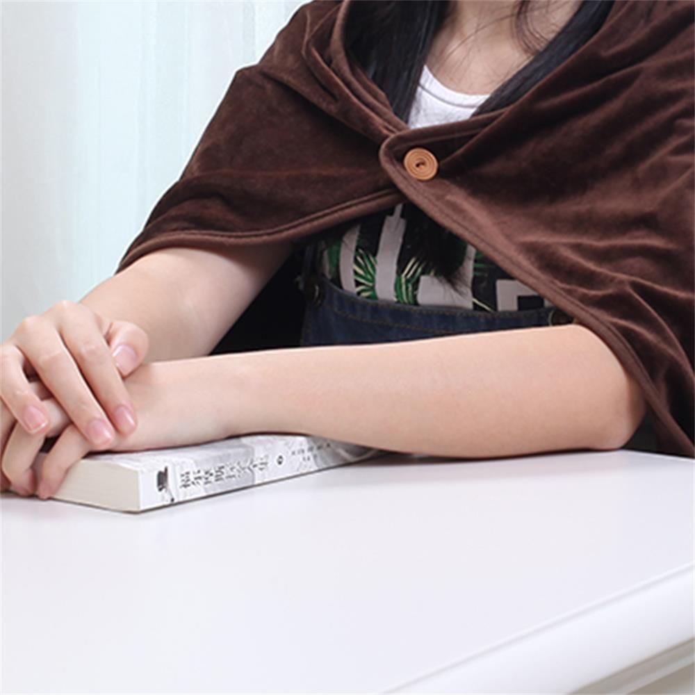 Khăn Choàng Sưởi Ấm USB Màu Xám Kích Thước 100x70cm Chất Lượng Cao