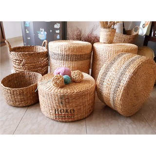 Đôn lục bình thủ công tròn D40C20 - HOKO