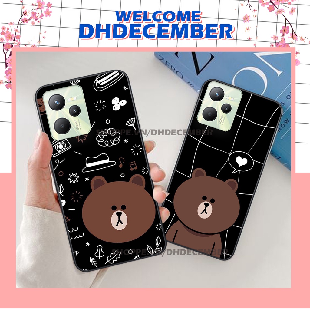 Ốp lưng Realme C35 in hình khủng long , gấu nâu xinh xắn, siêu cute  mà còn vô cùng RẺ -ĐẸP