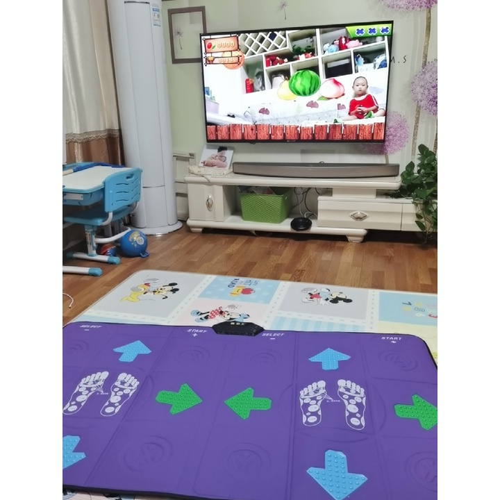 Thảm game cao cấp cổng AV kèm các phụ kiện đầy đủ: nhảy audition, yoga, chạy bộ....