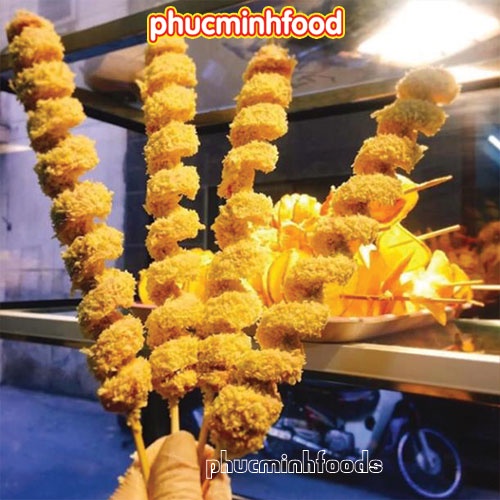 Xúc Xích Lốc Xoáy Tẩm Bột Gói 10 cây siêu ngon