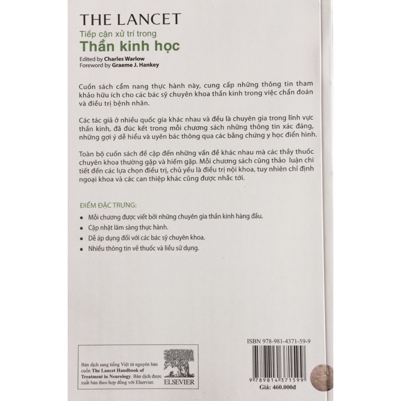 Sách - The Lancet tiếp cấp xử trí trong thần kinh học