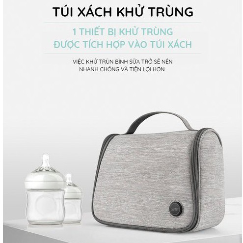 [GIAO HÀNG 3H] [FREESHIP] Túi xách tiệt trùng bình sữa 59S bằng tia UV, tia cực tím gọn nhẹ mang theo