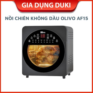 Nồi chiên không dầu cao cấp Olivo AF15 -  Có 16 chế độ nấu, điều khiển cảm ứng, 15L, 2000W - Hàng chính hãng, BH 3 năm