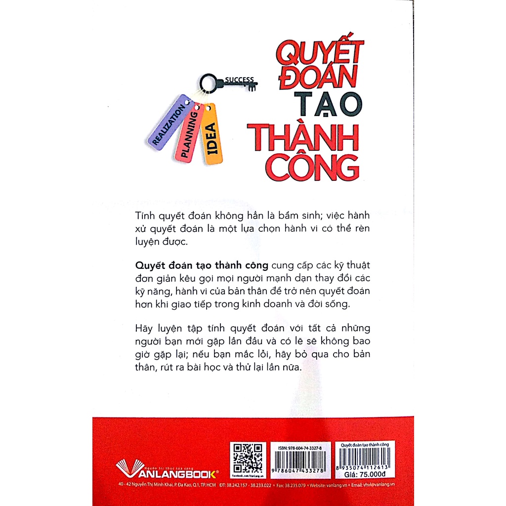 Sách - Quyết Đoán Tạo Thành Công (Sue Bishop- Văn Lang)