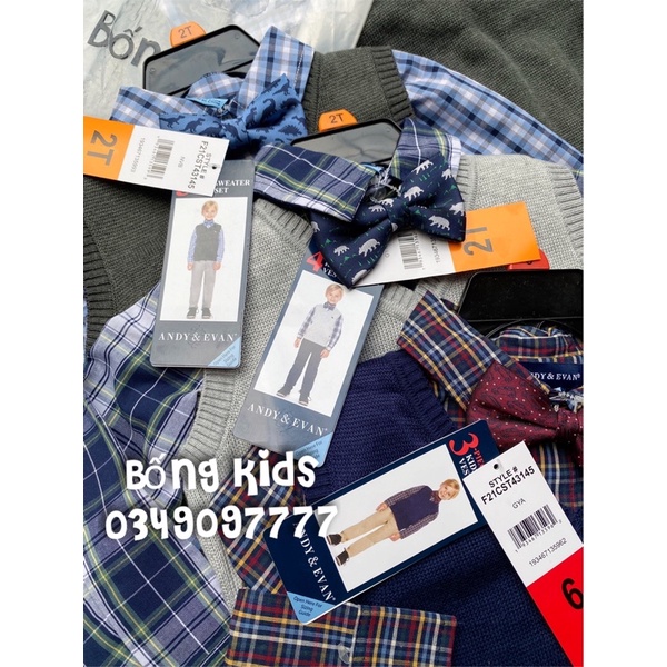 Set 4 Món Bé Trai Công Tử Andy&amp;Evan