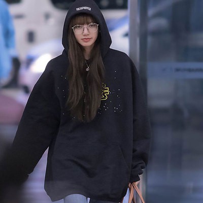 lisa blackpink Áo hoodie tay dài phong cách Hàn Quốc trẻ trung năng động dành cho ...