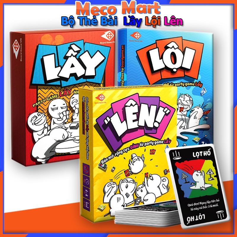 Combo thẻ bài Lầy - Lội - Lên -Party game siêu vui siêu lầy