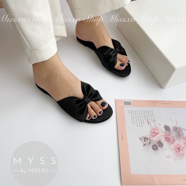Dép nữ bệt nơ bản lớn thời trang MYSS - DE86